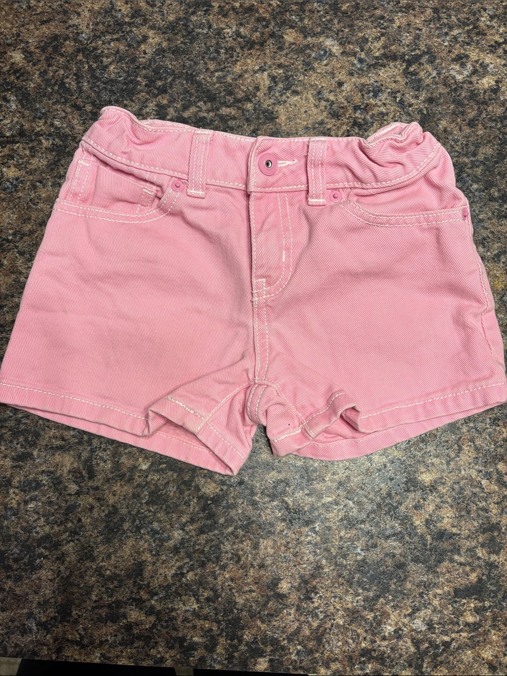 🪷Cherokee Pink Girls' Cotton Casual Shorts, M 7/8